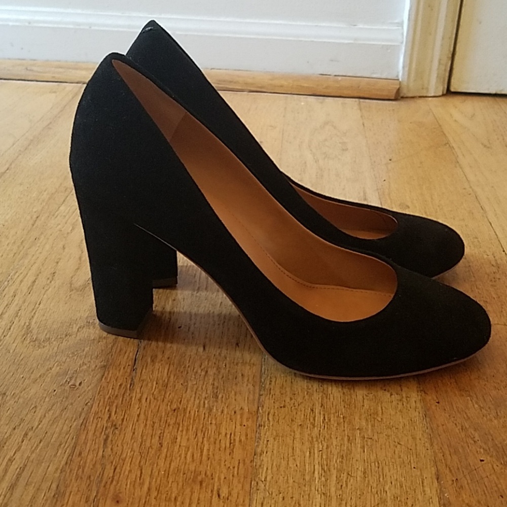 Black Suede J.Crew pumps